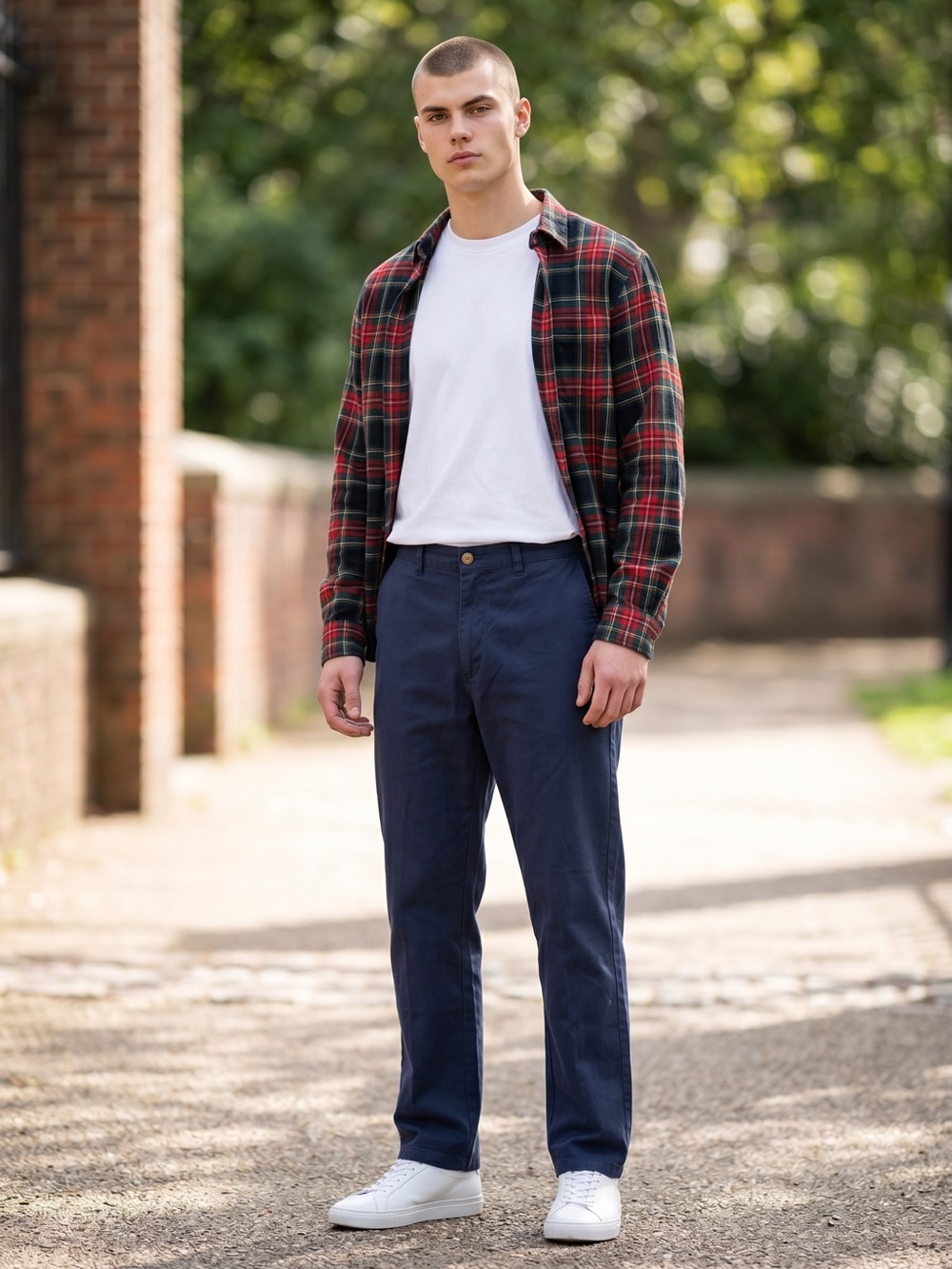 ▪️ Puritan • Vintage Navy Straight Fit Trousers • Men’s 32 x 32